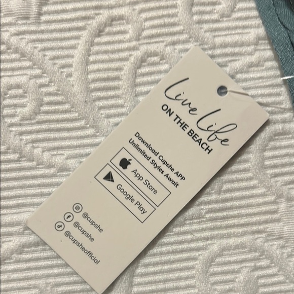 Cupshe Light Blue Spaghetti Strap Mini Dress. Small. NWT - Picture 7 of 12